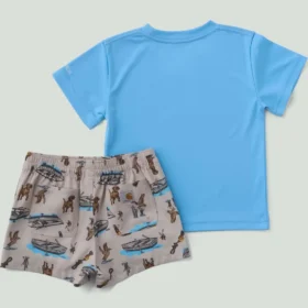 Boys’ 2-Piece Short Sleeve Sun Defender® Force® Shirt & Woven Short Set (Baby)