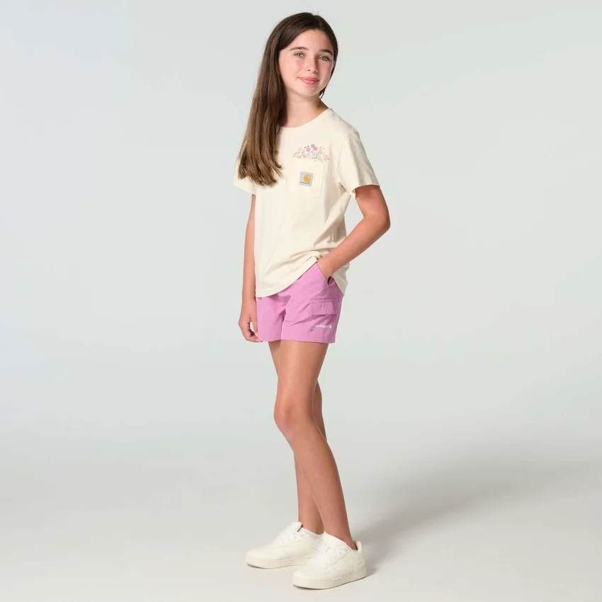 Girls' Elastic Waistband Rugged Flex® Woven Camo Short (Child/Youth)