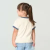 Girls' Short Sleeve Floral "C" Ringer T-Shirt (Child/Toddler/Youth)