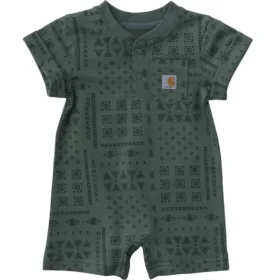 Kids' Short Sleeve French Terry Romper (Baby)