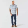 Men's Bozeman Relaxed Fit Short Sleeve Plaid Shirt