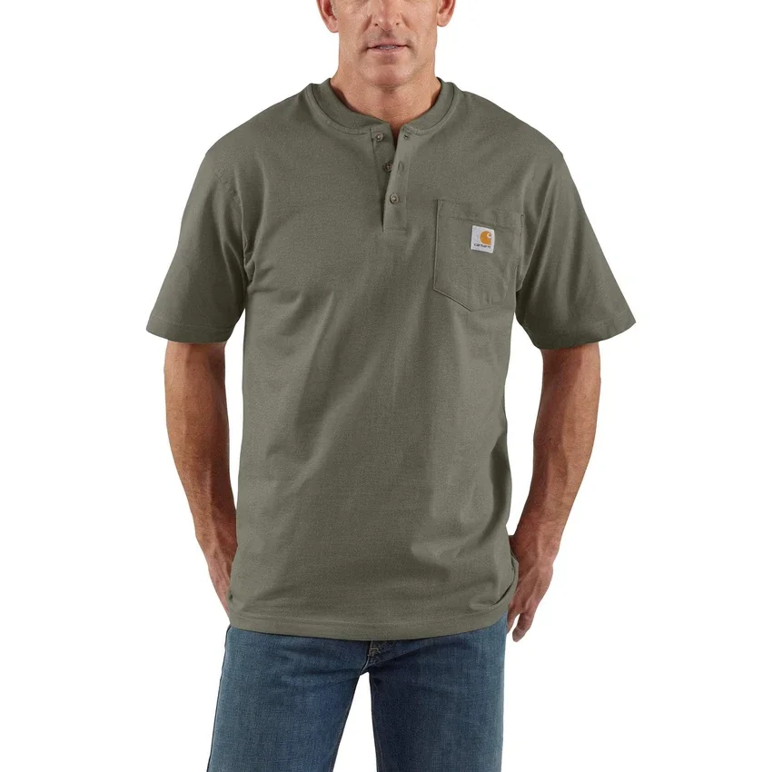 Men's Dearborn Loose Fit Heavyweight Henley Pocket T-Shirt