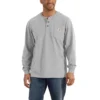 Men's Dearborn Loose Fit Heavyweight Long Sleeve Henley Pocket T-Shirt