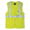 Men's Flame Resistant High-Visibility Mesh Class 2 Safety Vest - Hi Vis Vests