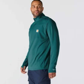 Men’s Force Fleece-Lined Moisture Wicking Half Zip Pullover