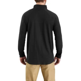 Men’s Force Long Sleeve Moisture Wicking Quarter Zip Pullover Shirt
