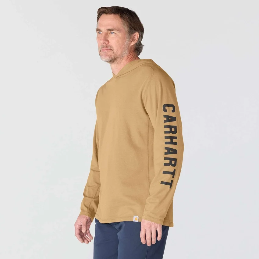 Men's Force Relaxed Fit Moisture Wicking Logo Hoodie