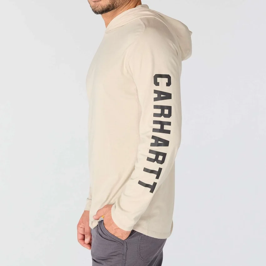 Men's Force Relaxed Fit Moisture Wicking Logo Hoodie