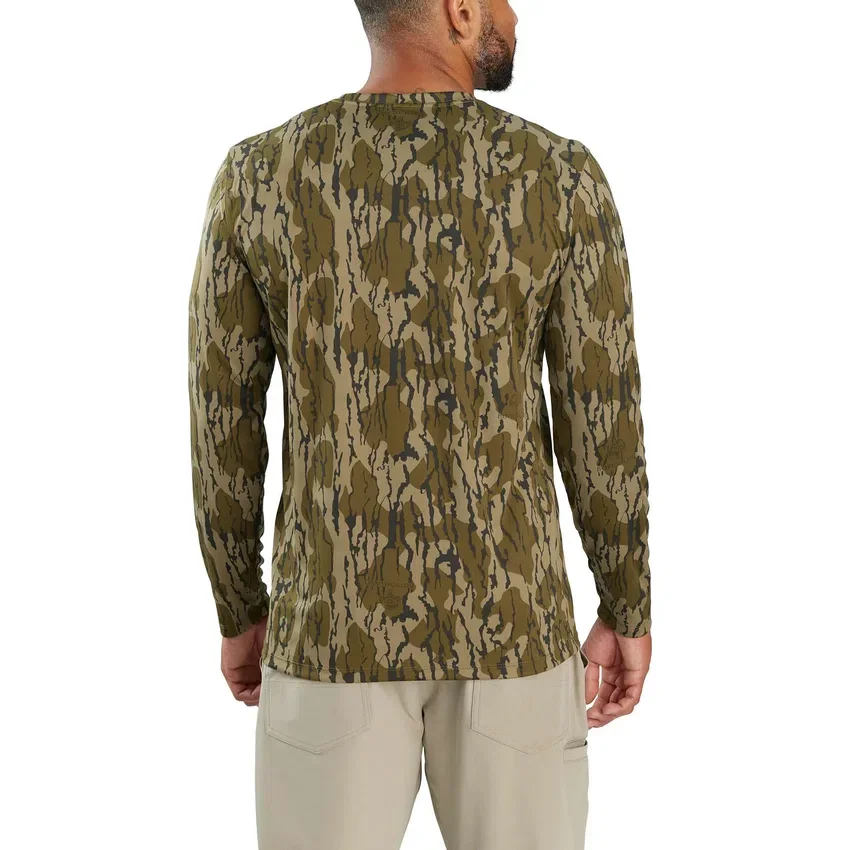 Men's Force Sun Defender Upf 50+ Camo Long Sleeve T-Shirt - Sun Protection Shirts