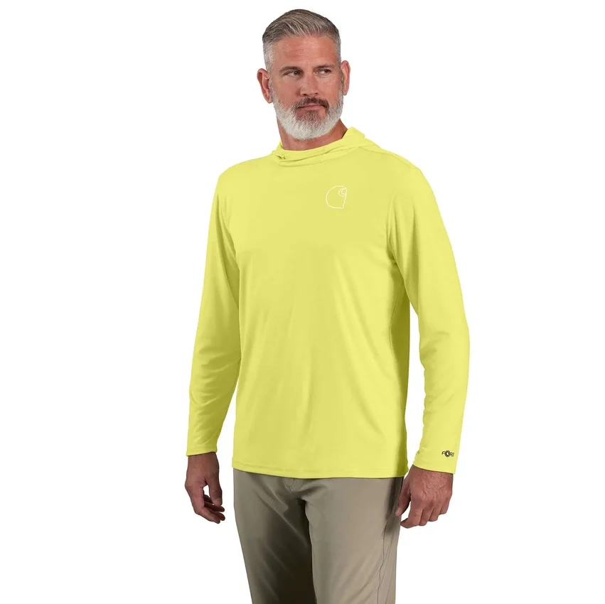 Men's Force Sun Defender Upf 50+ Lightweight Long Sleeve Moisture Wicking Hoodie - Sun Protection Hoodies