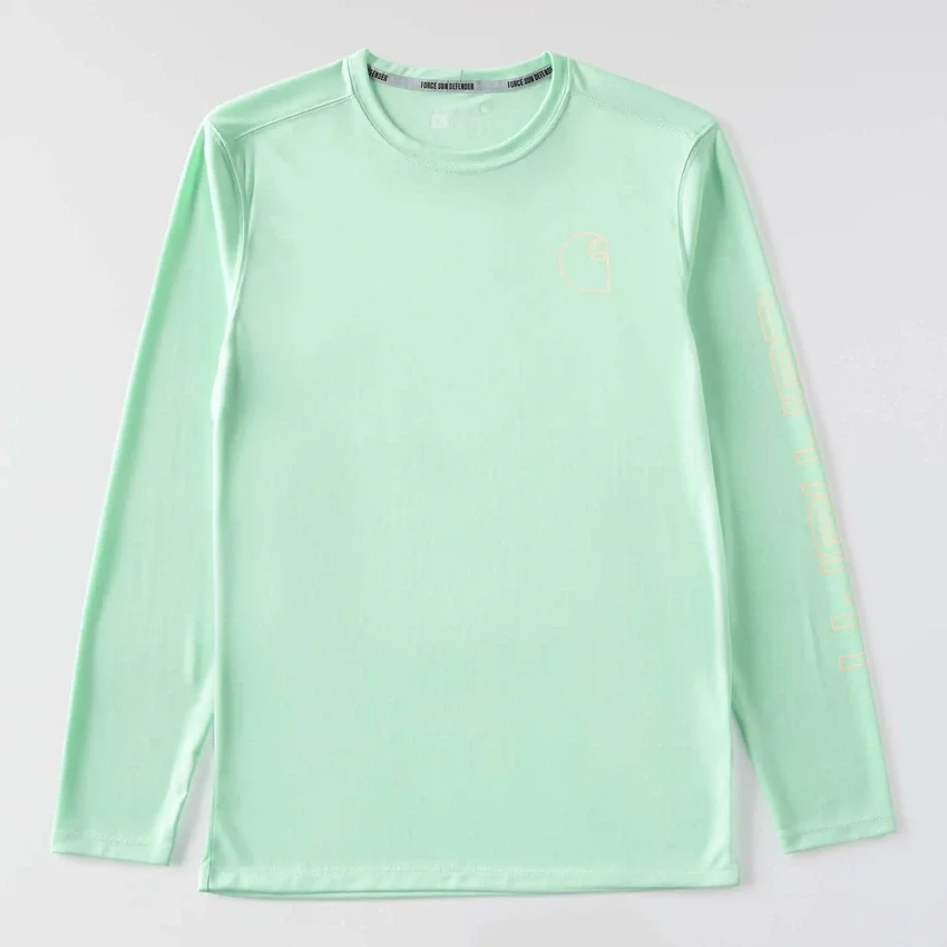 Men's Force Sun Defender Upf 50+ Lightweight Long Sleeve Moisture Wicking T-Shirt - Sun Protection Shirts