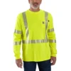 Men's Fr High Visibility Force Loose Fit Long Sleeve Class 3 T-Shirt
