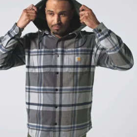 Men’s Hamilton Relaxed Fit Plaid Hooded Shirt Jac – Men’s Shirt Jackets