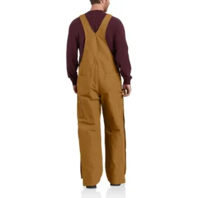 Men’s Loose Fit Firm Duck Insulated Bib Overalls