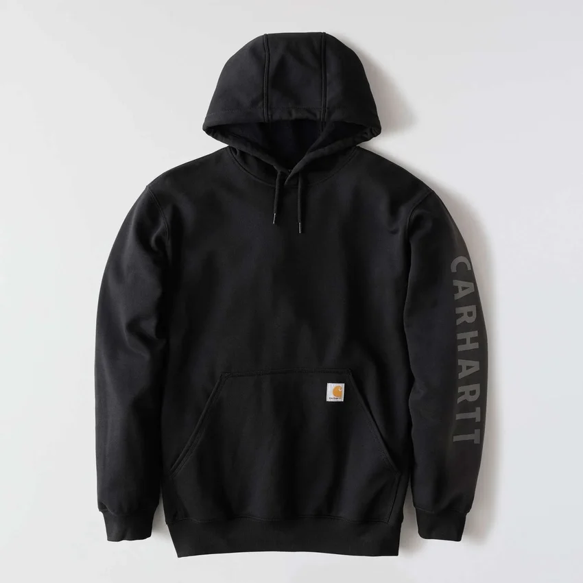 Men's Loose Fit Midweight Logo Graphic Hoodie - Rain Defender Hoodies
