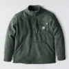 Men's Relaxed Fit Quarter Zip Fleece Pullover