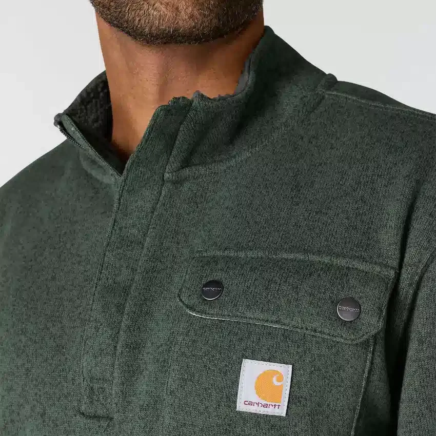 Men's Relaxed Fit Quarter Zip Fleece Pullover