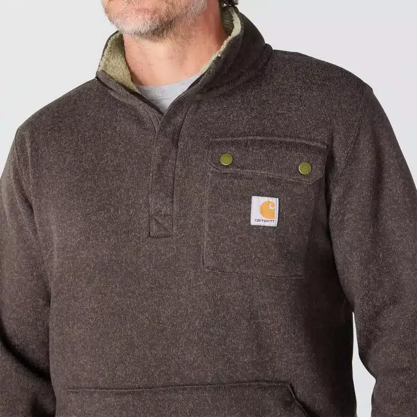 Men's Relaxed Fit Quarter Zip Fleece Pullover