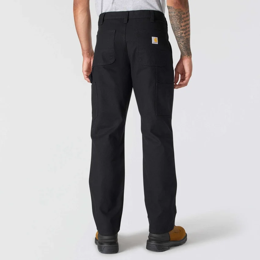 Men's Relaxed Straight Fit Rugged Flex Duck Double-Knee Work Pants