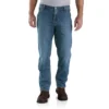 Men's Relaxed Straight Rugged Flex Double-Knee Work Jeans