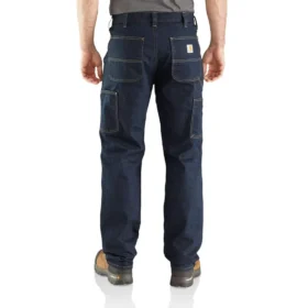 Men’s Relaxed Straight Rugged Flex Double-Knee Work Jeans