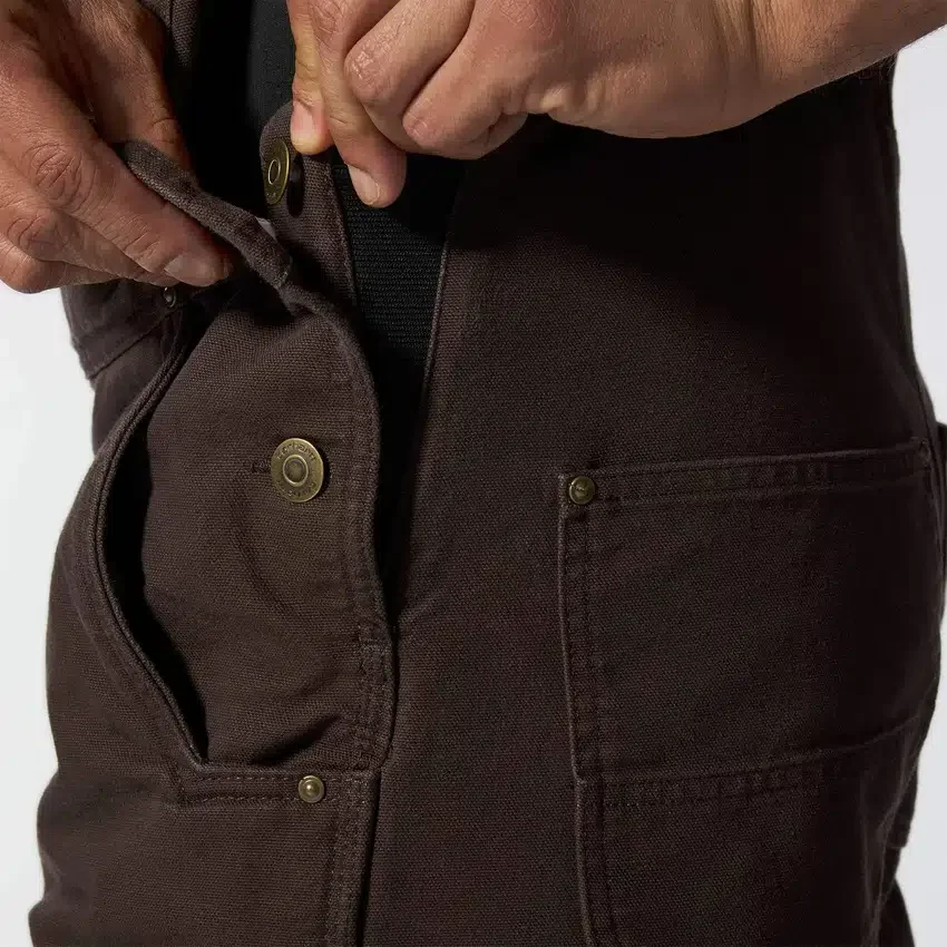 Men's Washed Duck Insulated Overalls