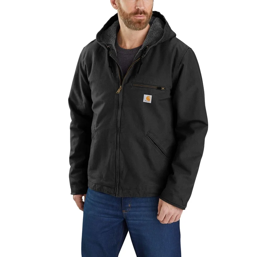 Men's Washed Duck Sierra Sherpa-Lined Jacket