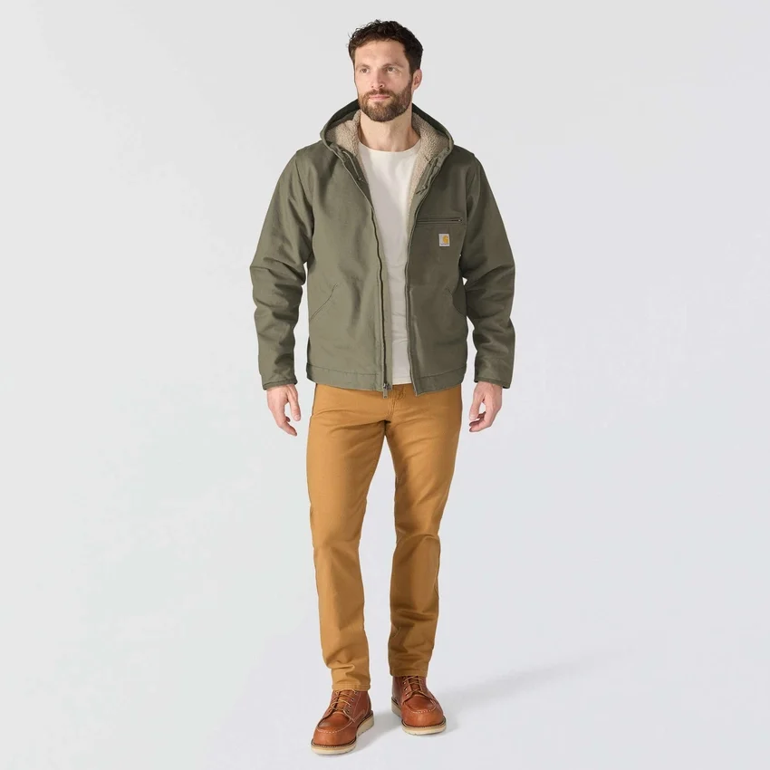 Men's Washed Duck Sierra Sherpa-Lined Jacket