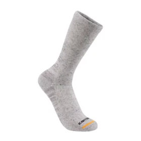 Midweight Synthetic-Cotton Blend Crew Sock 3-Pack