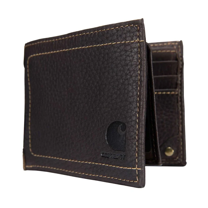 Pebble Leather Passcase Wallet