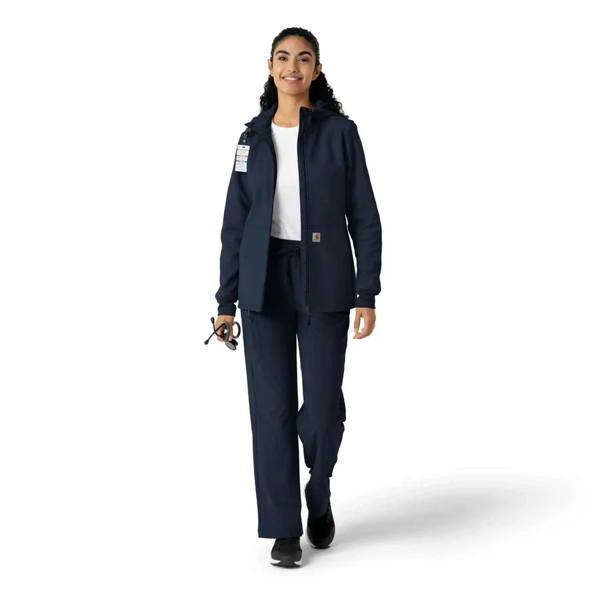Women's Bonded Fleece Scrub Hoodie
