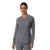 Women's Force Cross-Flex Crew Neck Long Sleeve Scrub Top