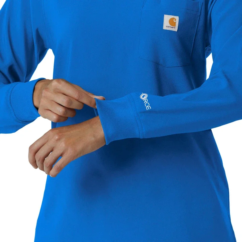 Women's Force Cross-Flex Crew Neck Long Sleeve Scrub Top