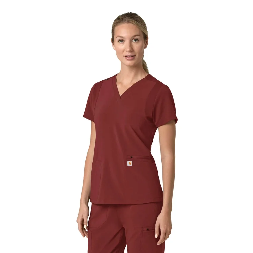 Women's Force Cross-Flex Flex Panel V-Neck Scrub Top