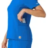 Women's Force Cross-Flex Knit Panel Scrub Top
