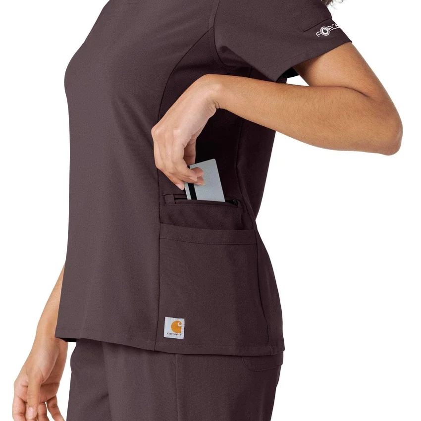 Women's Force Cross-Flex Knit Panel Scrub Top