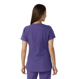 Women’s Force Essentials Notch Neck Tunic Knit Panel Scrub Top