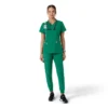 Women's Force Essentials V-Neck Knit Panel Scrub Top
