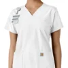 Women's Force Essentials V-Neck Knit Panel Scrub Top