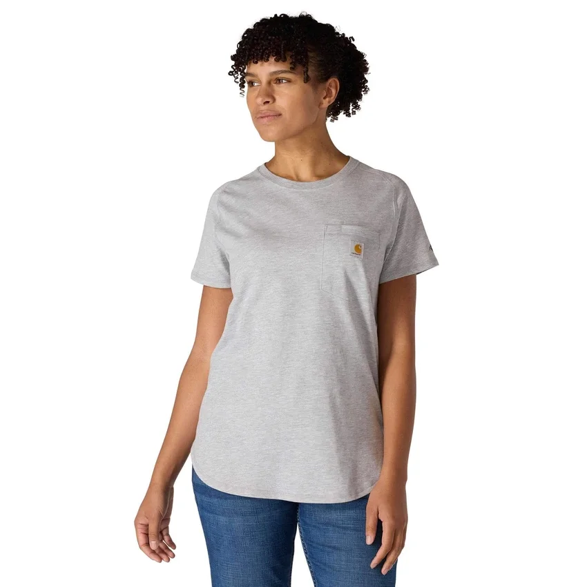 Women's Force Relaxed Fit Moisture Wicking Pocket T-Shirt