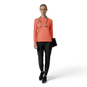 Women’s Force Sub-Scrubs Heathered Performance Long Sleeve Tee