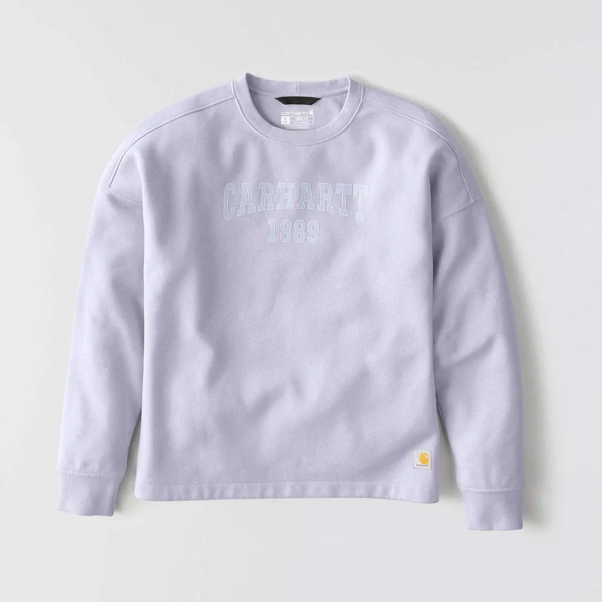 Women's Loose Fit Midweight Carhartt 1889 Graphic Crewneck Sweatshirt