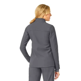 Women’s Rugged Flex® Peak Bonded Fleece Scrub Jacket