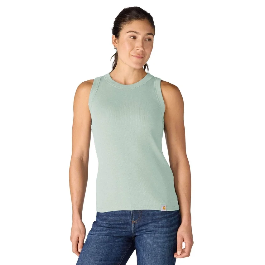 Women's Tencel Lightweight Breathable Ribbed Tank Top