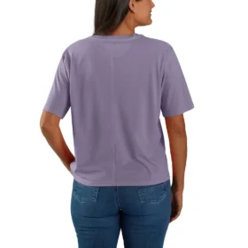 Women’s Tencel Loose Fit Lightweight Crewneck Pocket T-Shirt