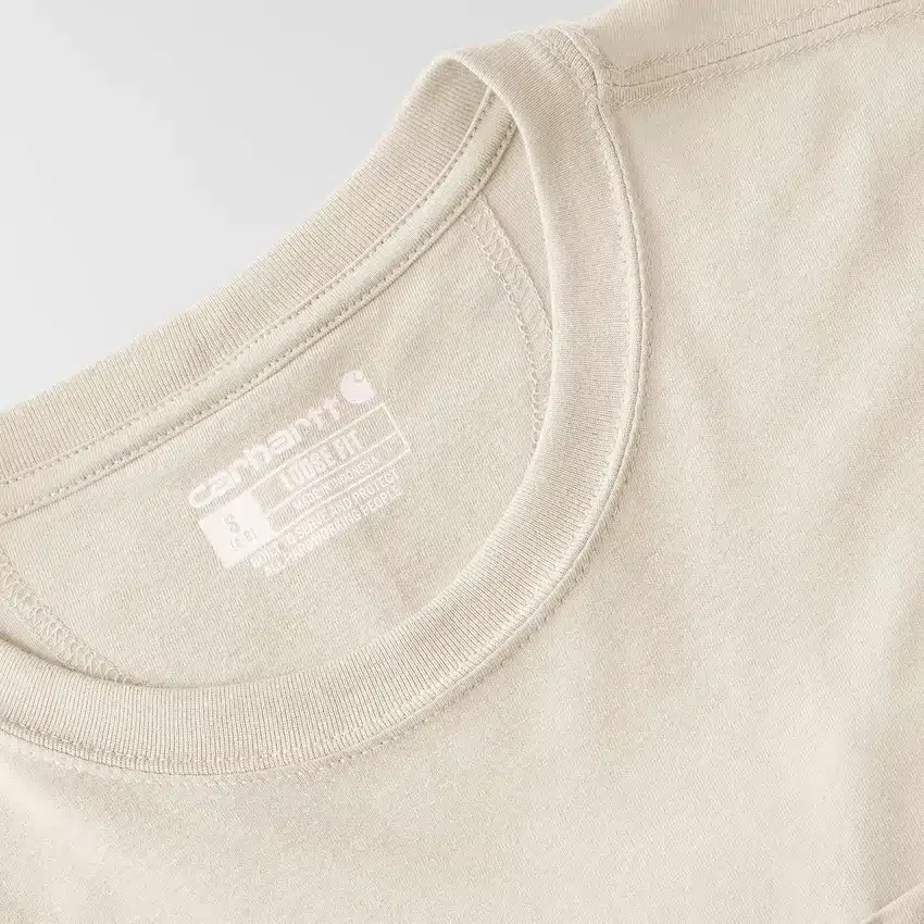 Women's Tencel Loose Fit Lightweight Crewneck Pocket T-Shirt