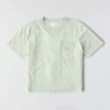 Women's Tencel Loose Fit Lightweight Crewneck Pocket T-Shirt