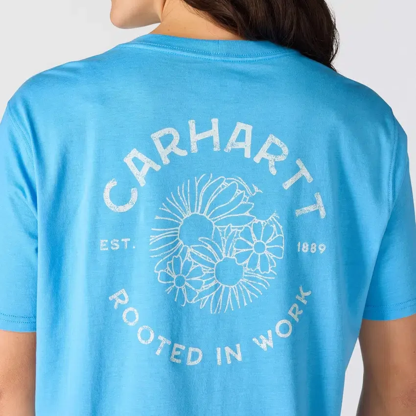 Women's Tencel Loose Fit Lightweight Floral Graphic T-Shirt