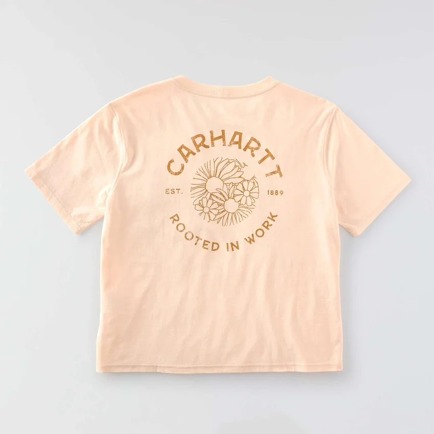 Women's Tencel Loose Fit Lightweight Floral Graphic T-Shirt