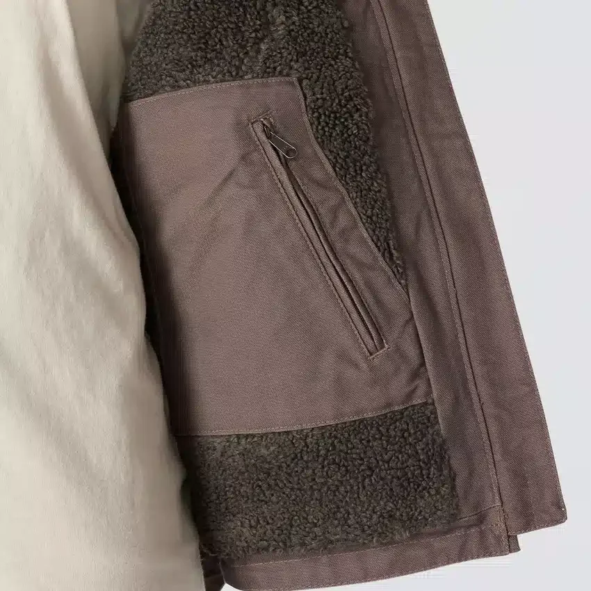 Women's Washed Duck Sherpa-Lined Mock Neck Vest